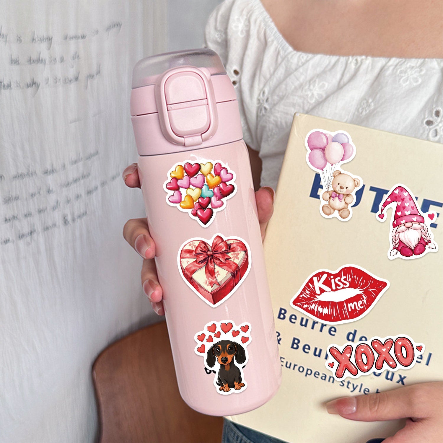 Wholesale 50pcs Sweet Valentine' s Day Sticker