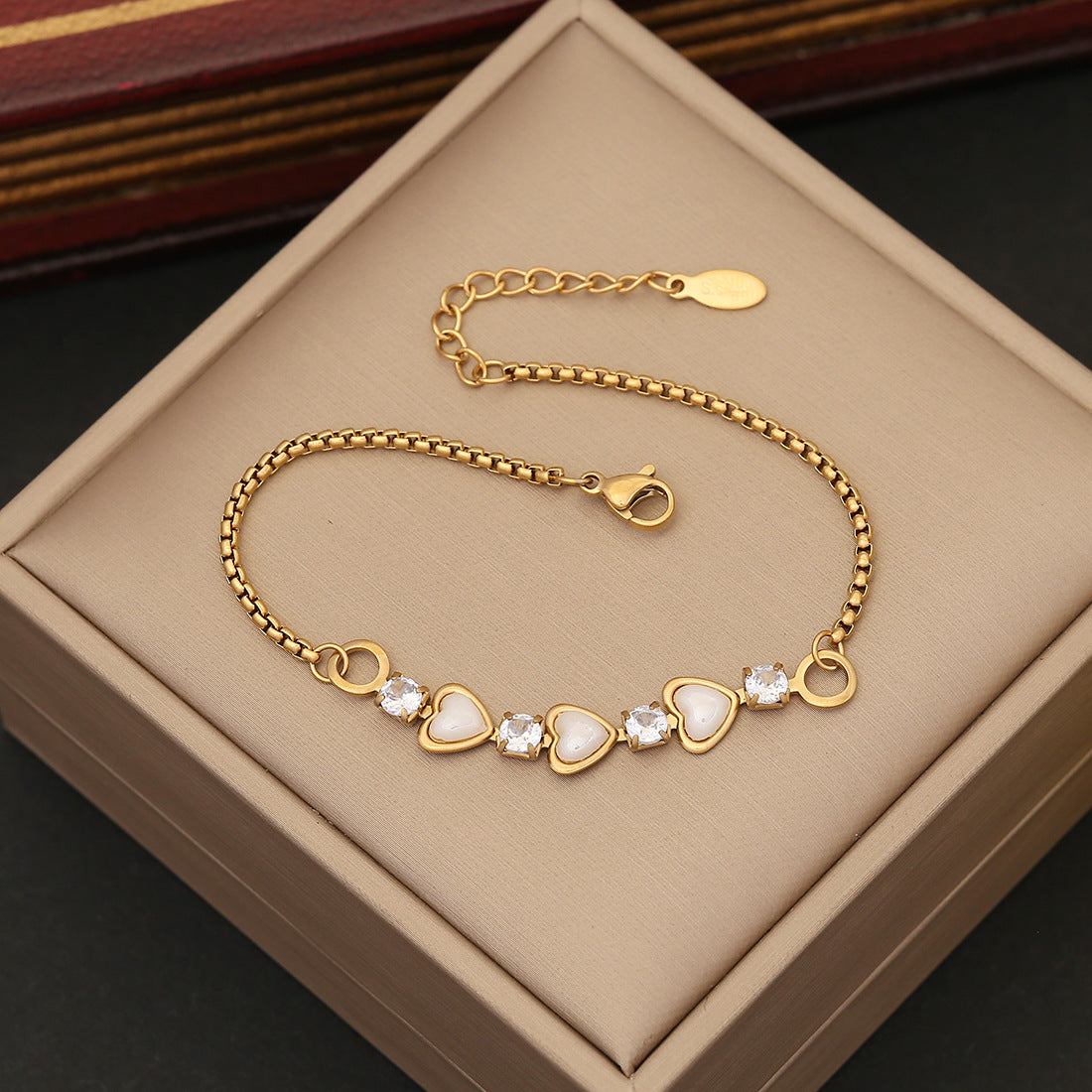 Wholesale Love Bracelet Full of Diamonds Stainless Steel Retro Bracelet