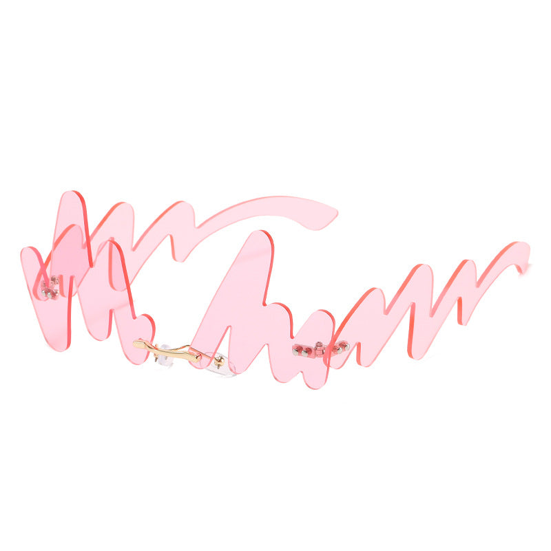 Wholesale N-shaped Wave Irregular Sunglasses