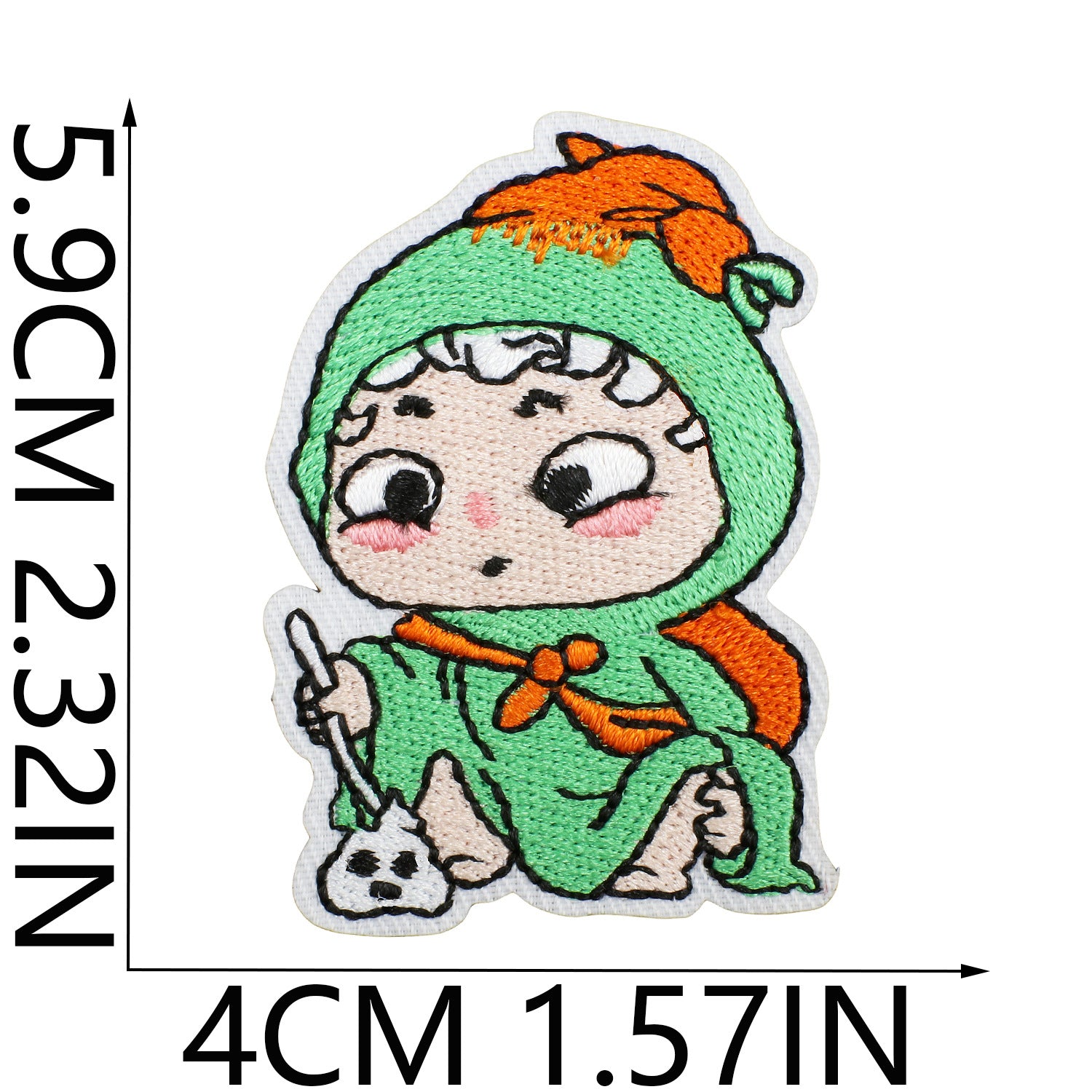Wholesale Cute doll embroidered fabric patch OLY Exclusive