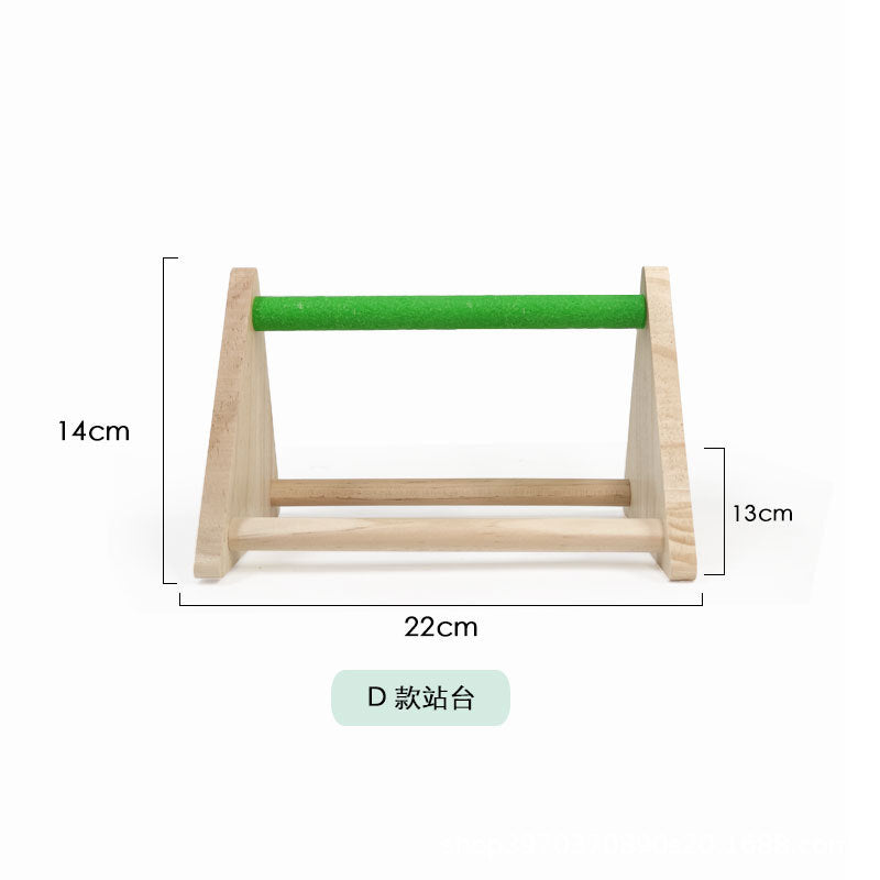 Wholesale Parrot Desktop Training Stand Solid Wood Stand