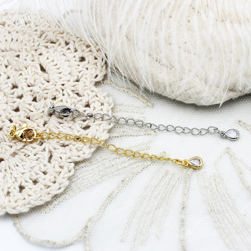 Wholesale Copper Pentagram Love Water Droplet DIY Jewelry Accessories