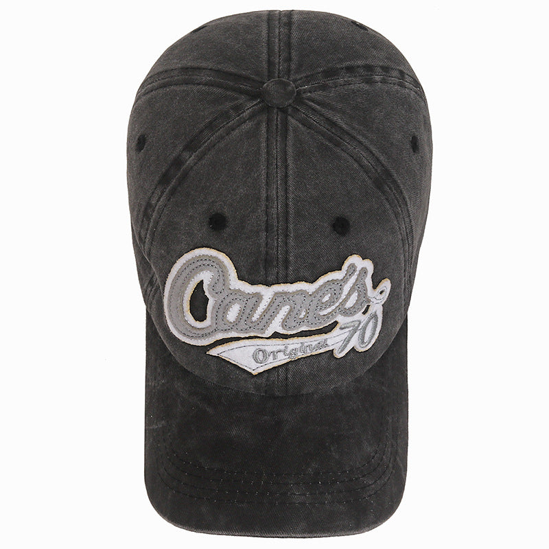 Wholesale Patch Washed Distressed Adjustable Baseball Cap