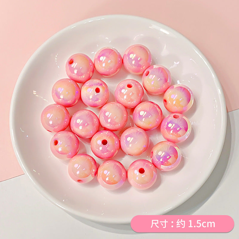 Al por mayor 20pcs acrílico de oso luminoso cuentas de conejo