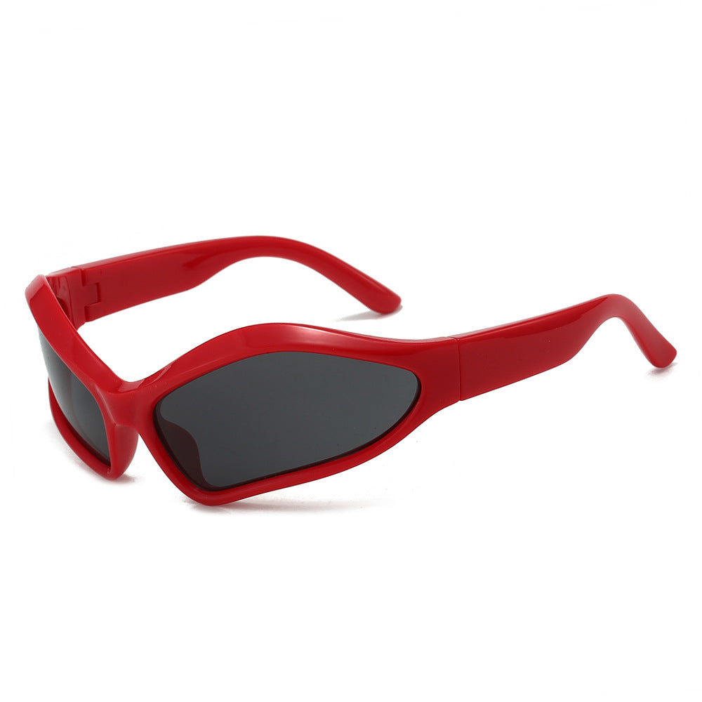 Wholesale Y2K Personalized Oval Color Matching Sunglasses