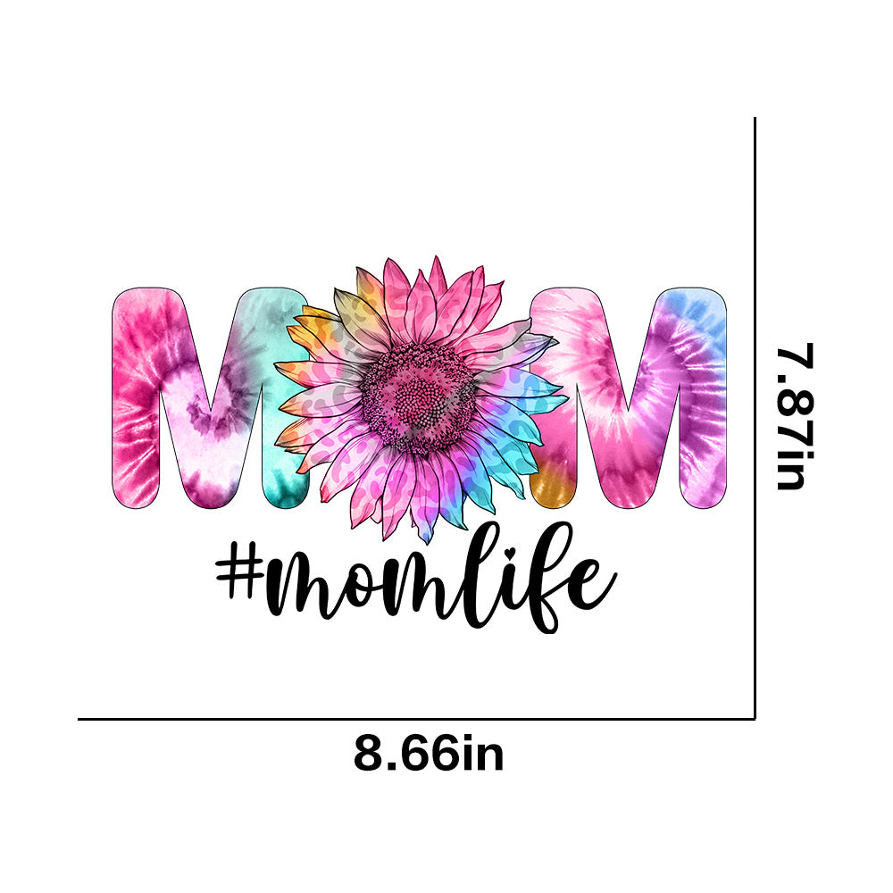 Wholesale Colorful Sunflowers Mother's Day UV DTF Ready to Press Transfers Wraps