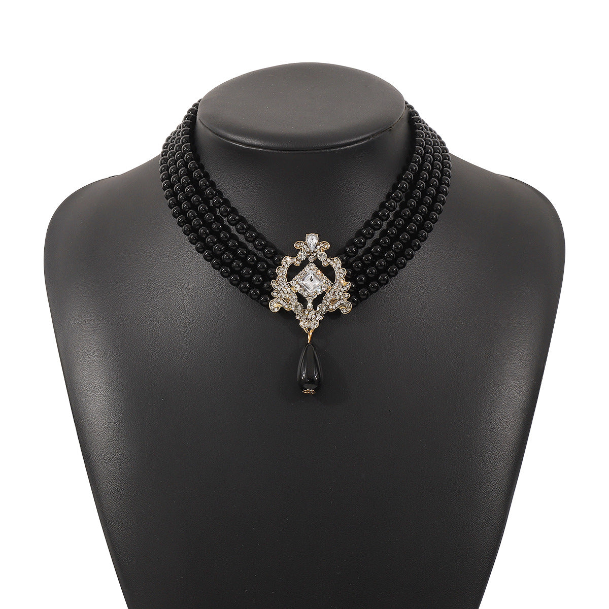 Wholesale Vintage Pearl Multi-layer Palace Style Necklace