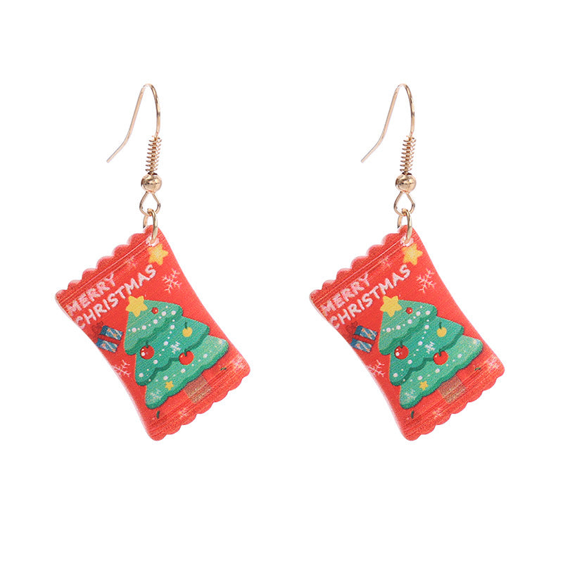 Wholesale Christmas Series Candy Earrings