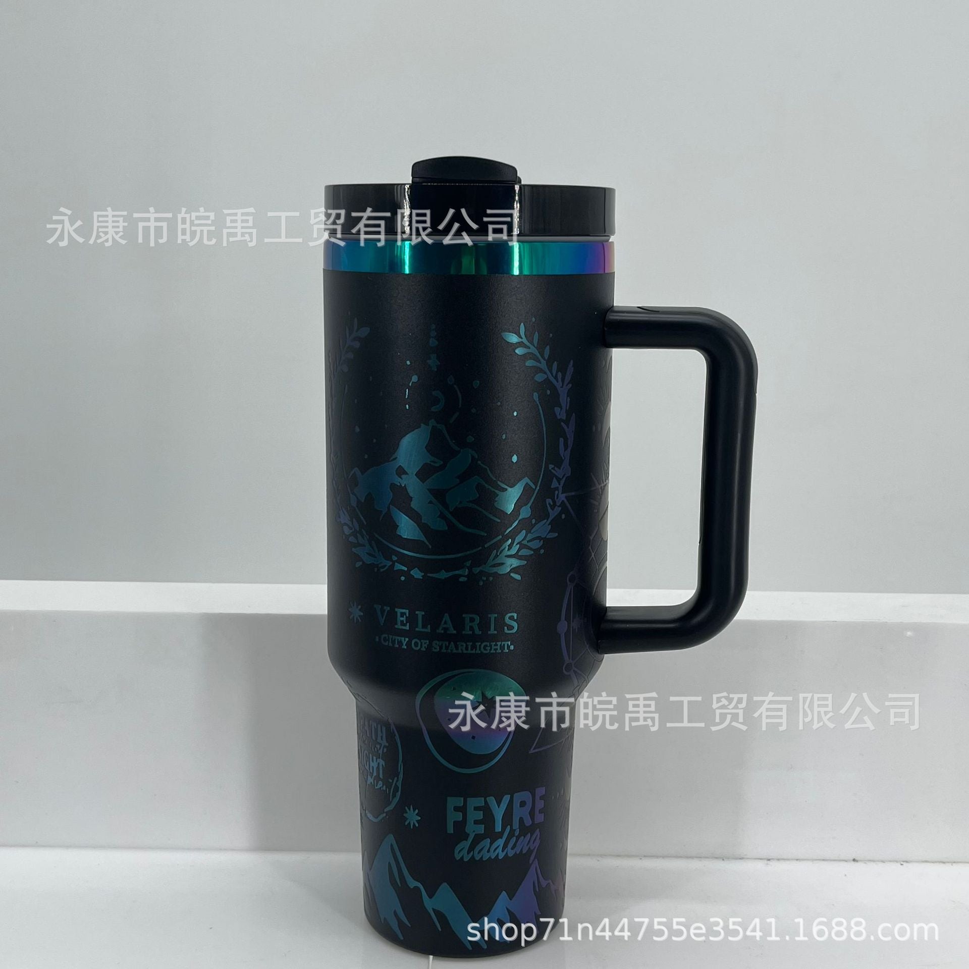 Wholesale Hot 40oz Dazzling Color Laser Liner Stainless Steel Car Protection Cup
