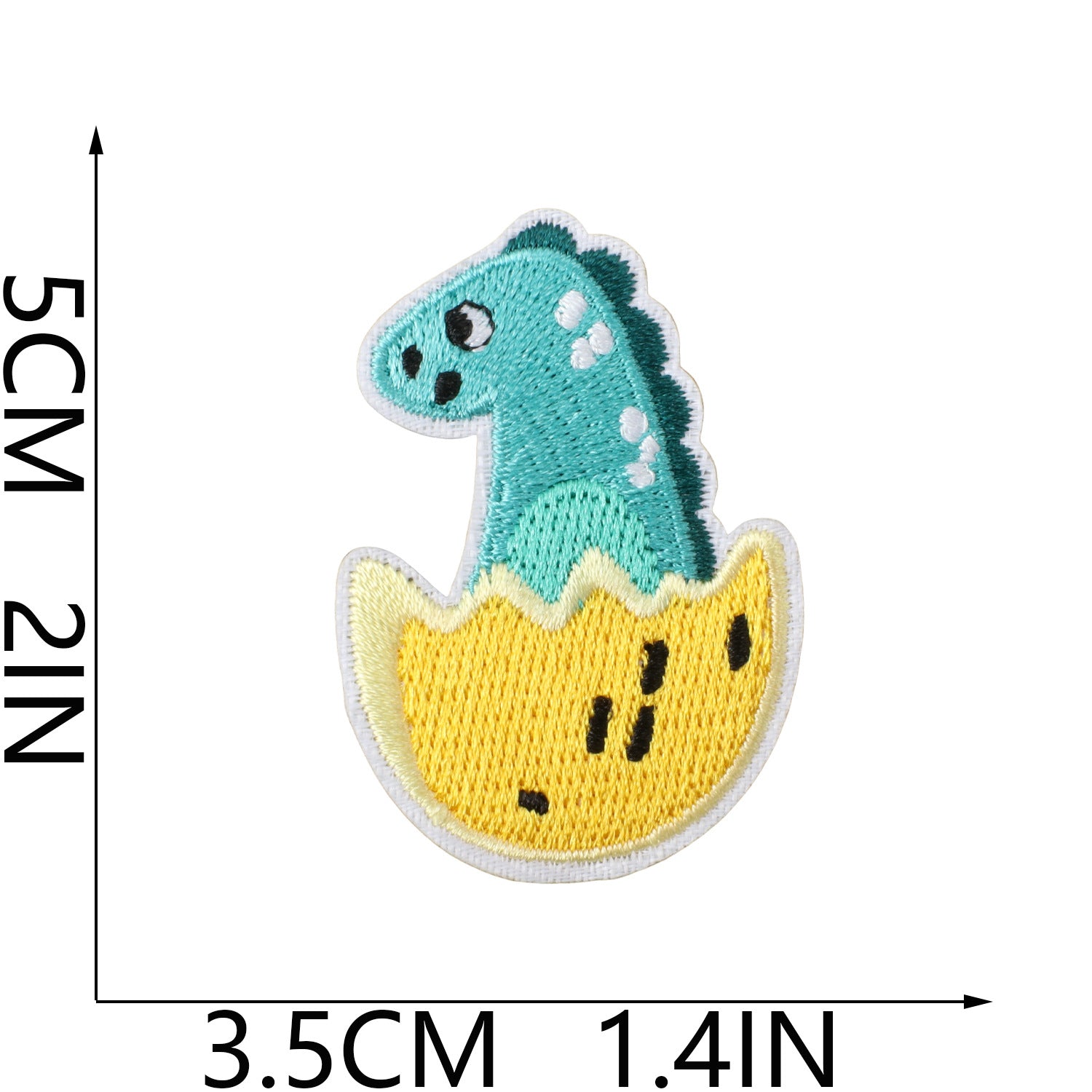 Wholesale Fashion Dinosaur Embroidered Iron On Patches For Kids Clothing Decorative Accent Gift