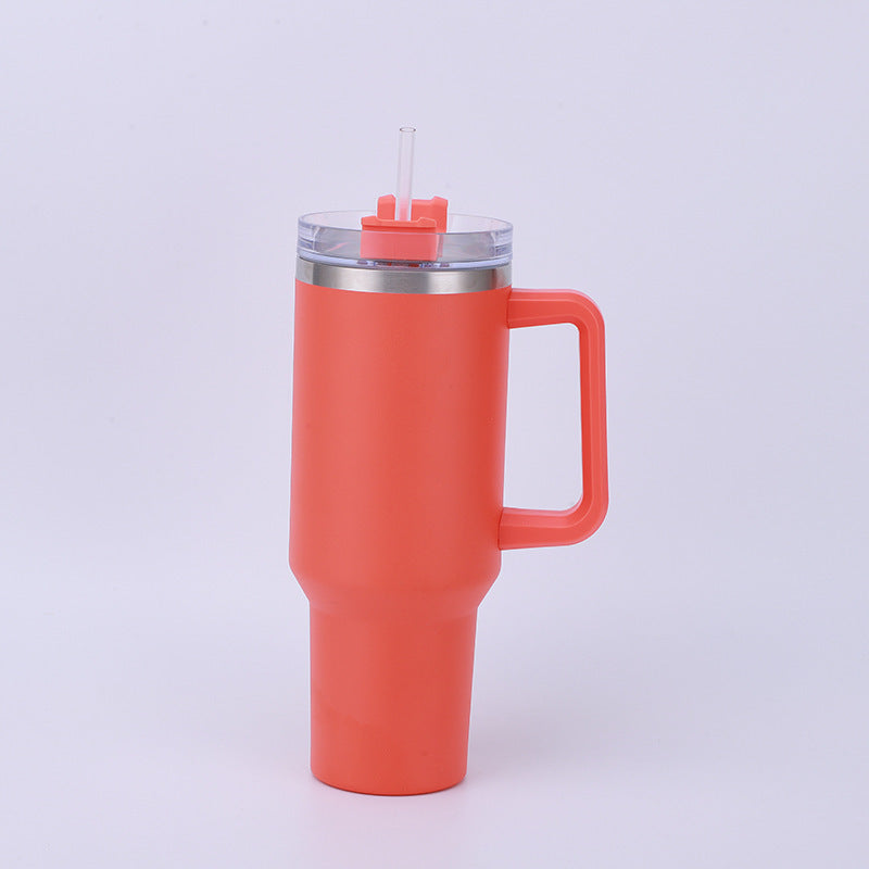 Wholesale stainless steel thermos cup 40oz car cup with handle vacuum large capacity portable sports kettle ice bully