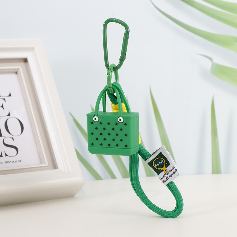 Wholesale Simulation Beach Bags Plastic Keychains