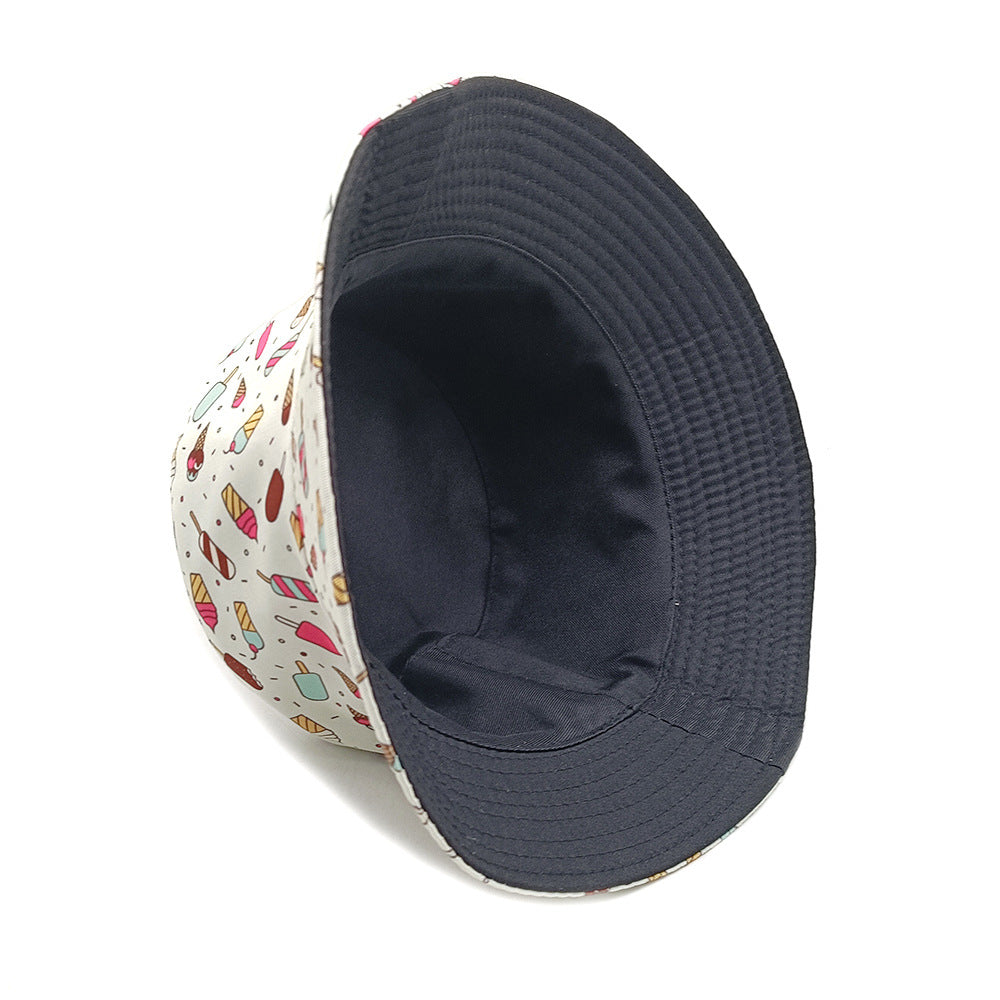 Wholesale Ice cream cake print bucket hat