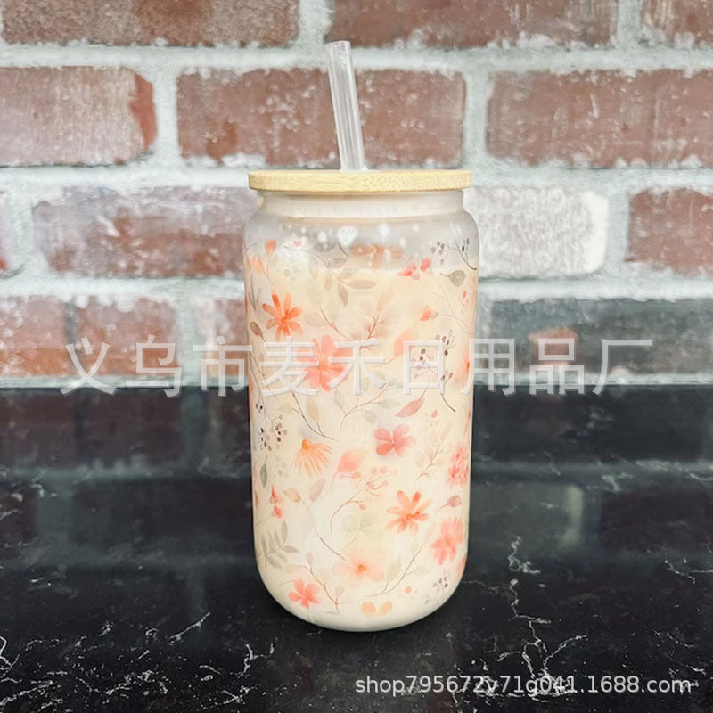 Wholesale Flower UV DTF Transfer Crystal Cup Sticker