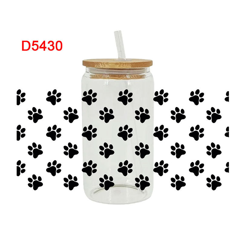 Wholesale cute animals 16oz Cup UV DTF Wraps