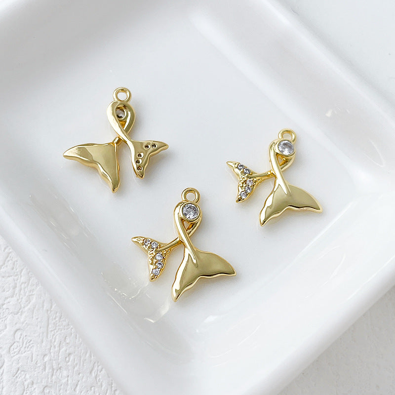 Wholesale 14k Gold Plated Marine Creature Pendant Diy Accessories