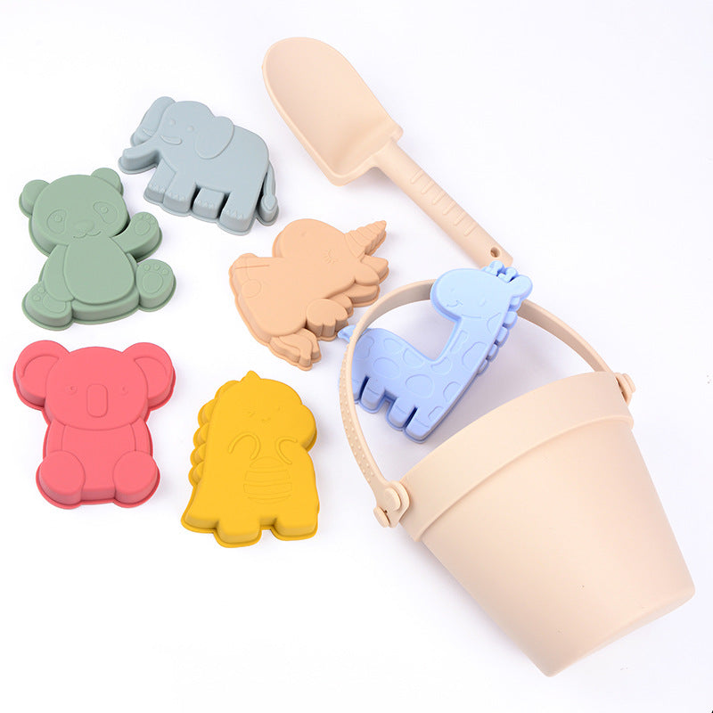 Wholesale Seaside Beach Silicone Toy Parent-child Interactive Sand Digging Shovel Play Water Tool
