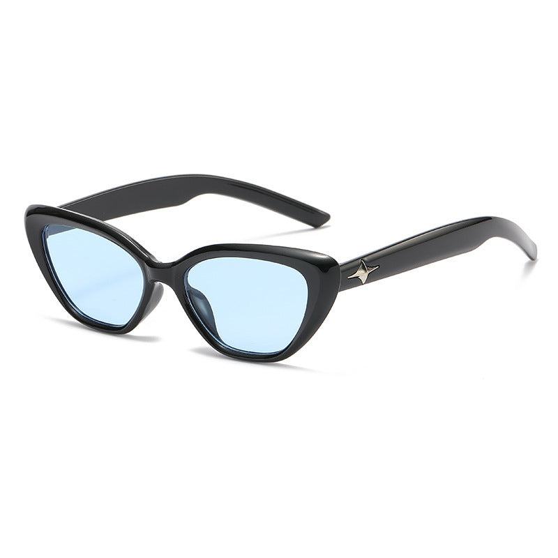 Wholesale Retro triangular cat-eye small face small frame sunglasses