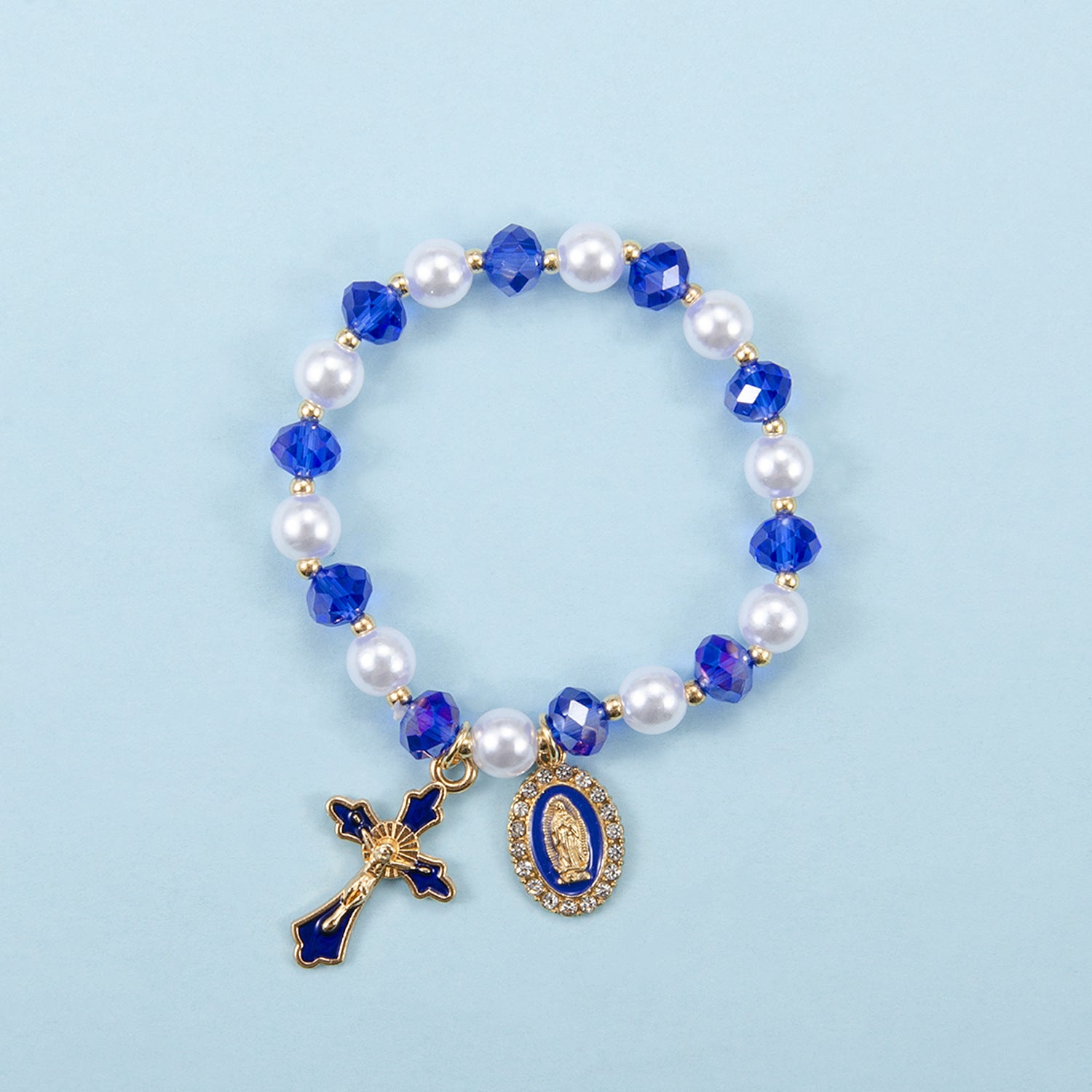 Wholesale Diamond-encrusted cross series bracelet