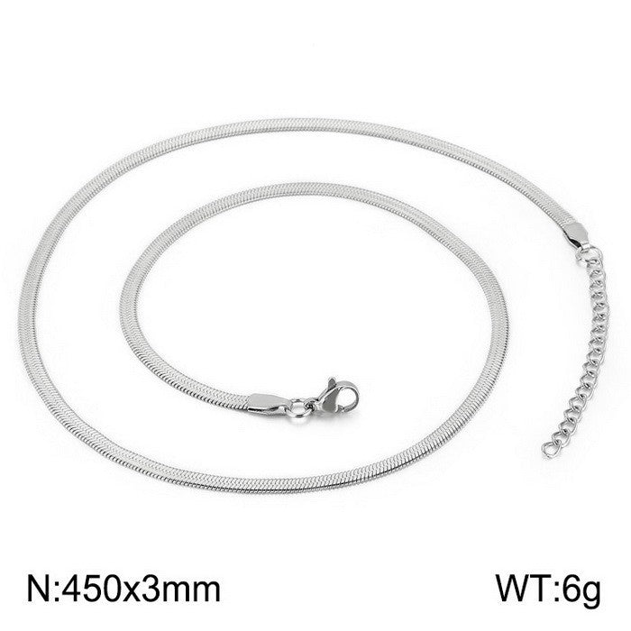 Wholesale personalized blade titanium steel necklace bracelet