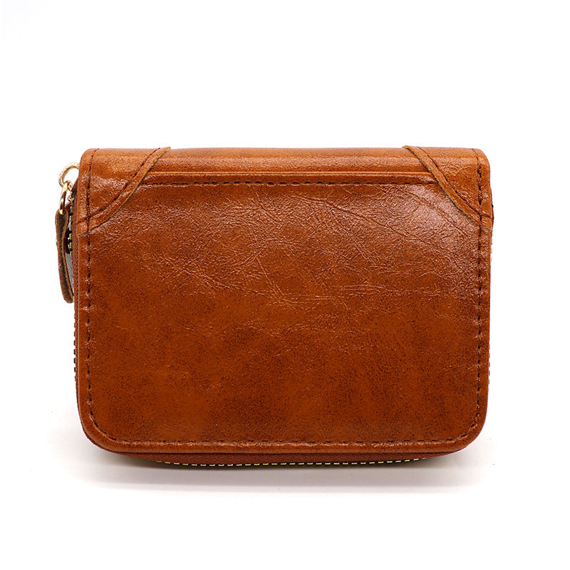 Wholesale Large-Capacity Card Holder Zipper Wallet