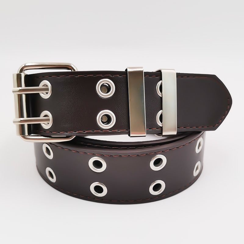 Wholesale Double exhaust eyelet girls'  belt