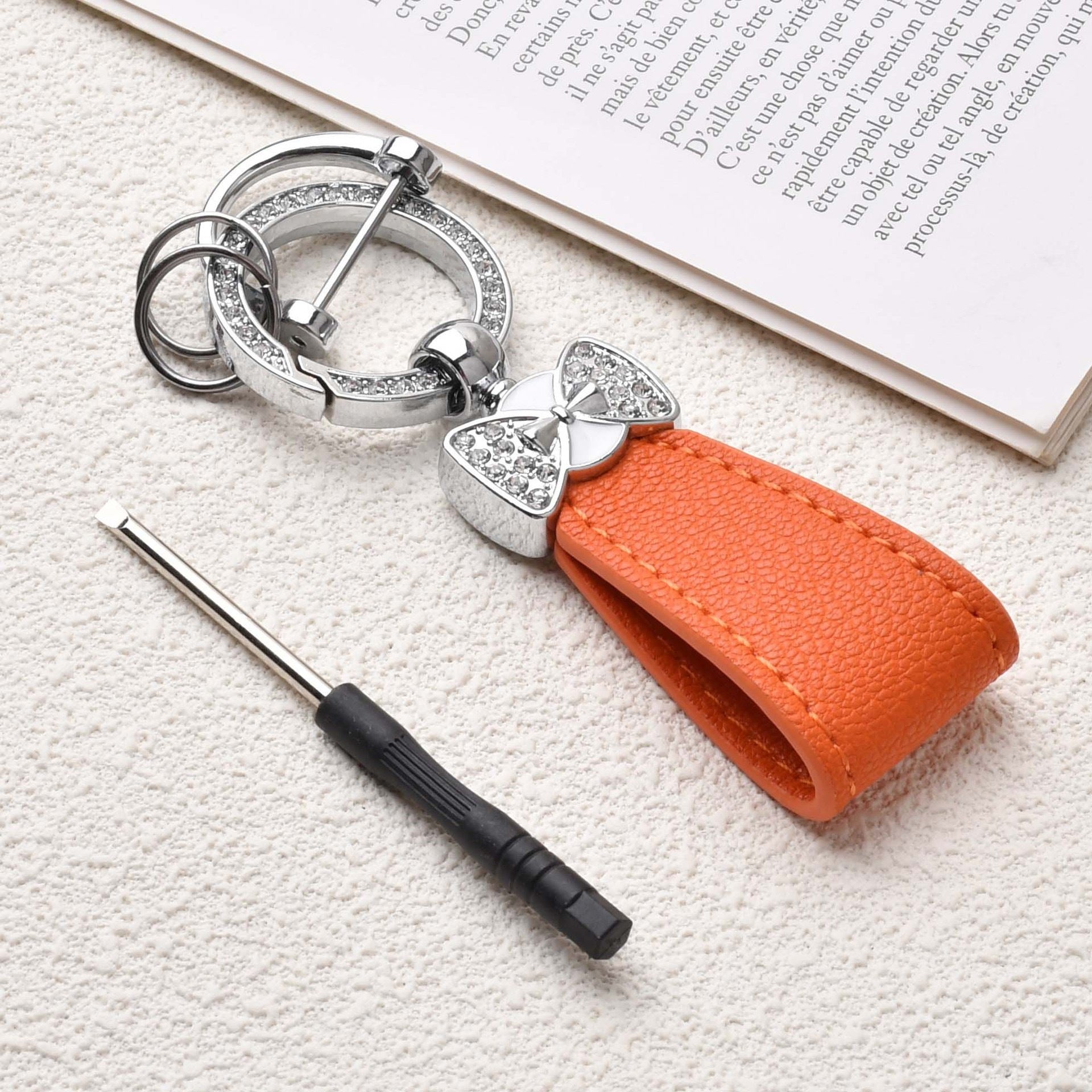 Wholesale Diamond Bow Bracelet Keychain