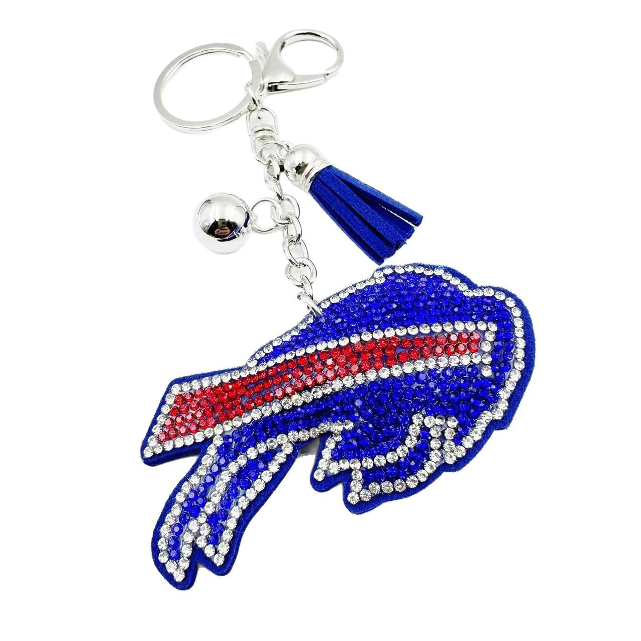 Wholesale 12pcs Diamond Bull Keychain Diamond Bullfighting Keychain
