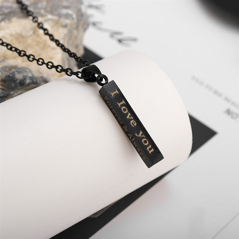 Wholesale Wishing Pillar Stainless Steel Necklaces