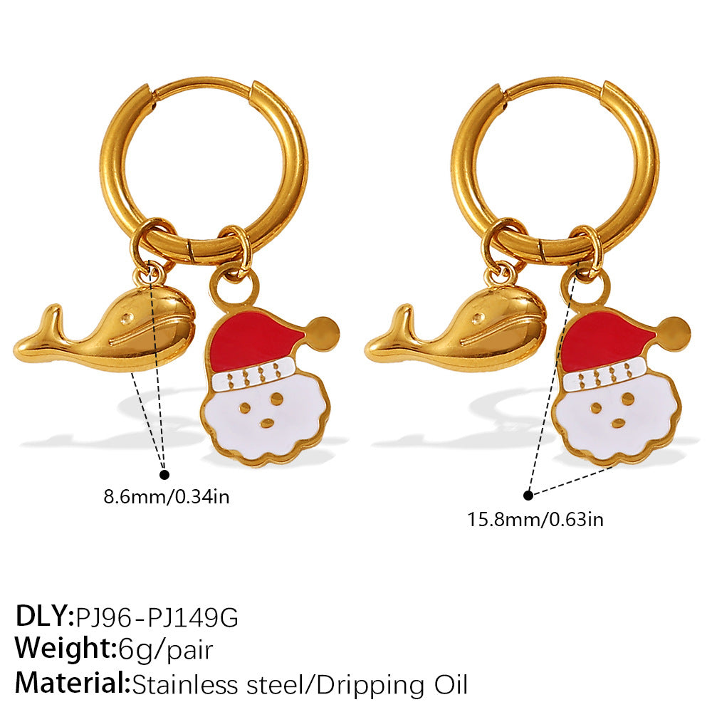 Wholesale Christmas series gingerbread  earrings