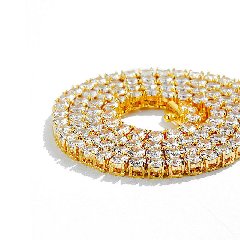 Wholesale Tennis Chain Alloy Zircon One Row Necklaces