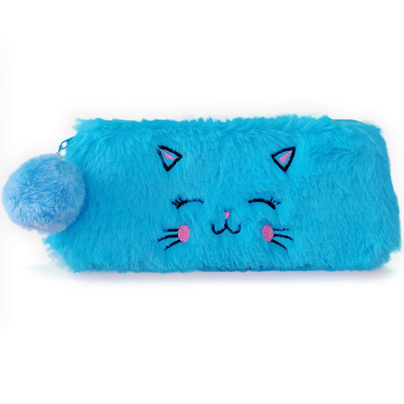Wholesale Cartoon Plush Kitten Pen Bags