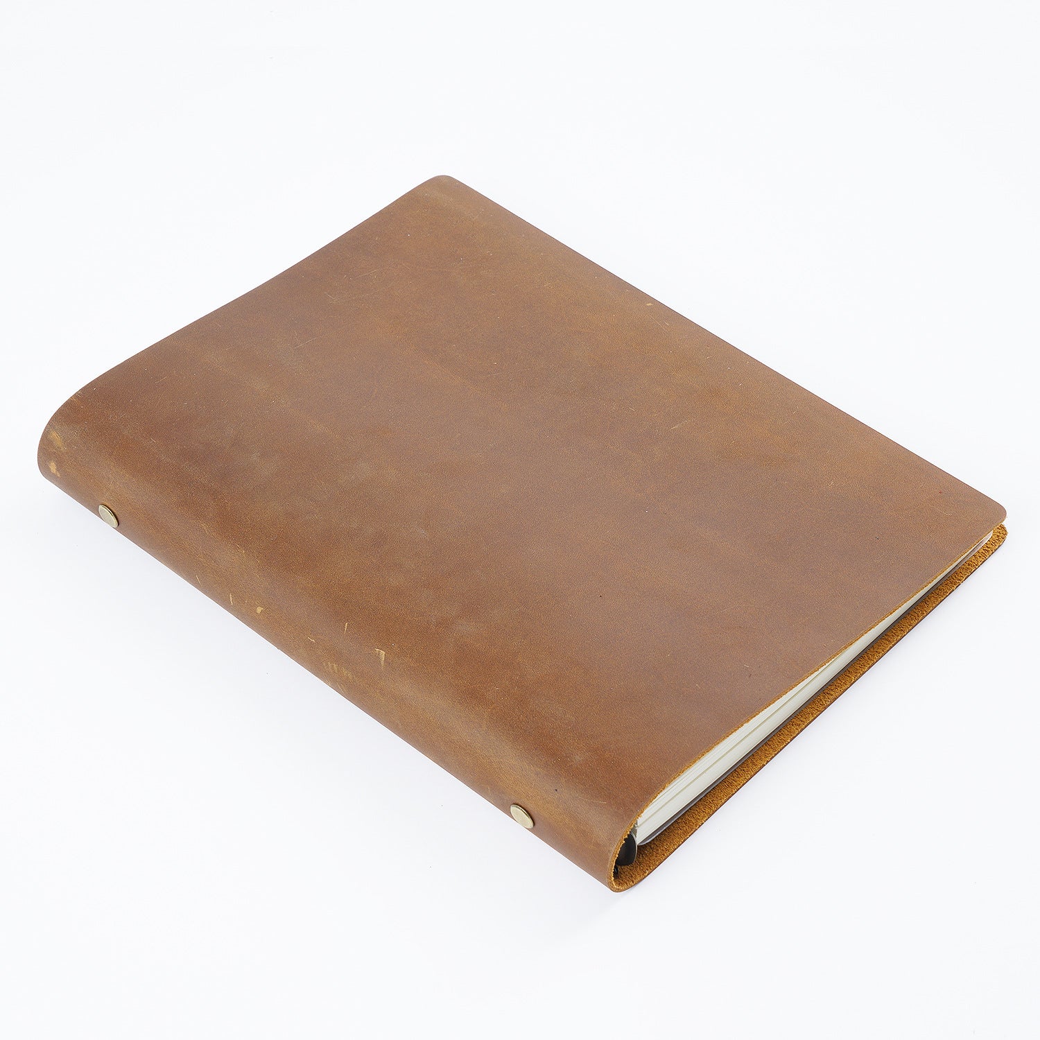 Wholesale B5 Loose-leaf Vintage Handmade Cowhide Notebook