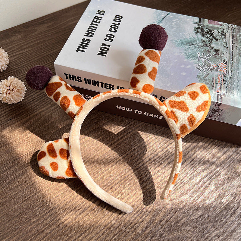 Wholesale Christmas Elk Amusement Park Cute and Funny Plush Headband