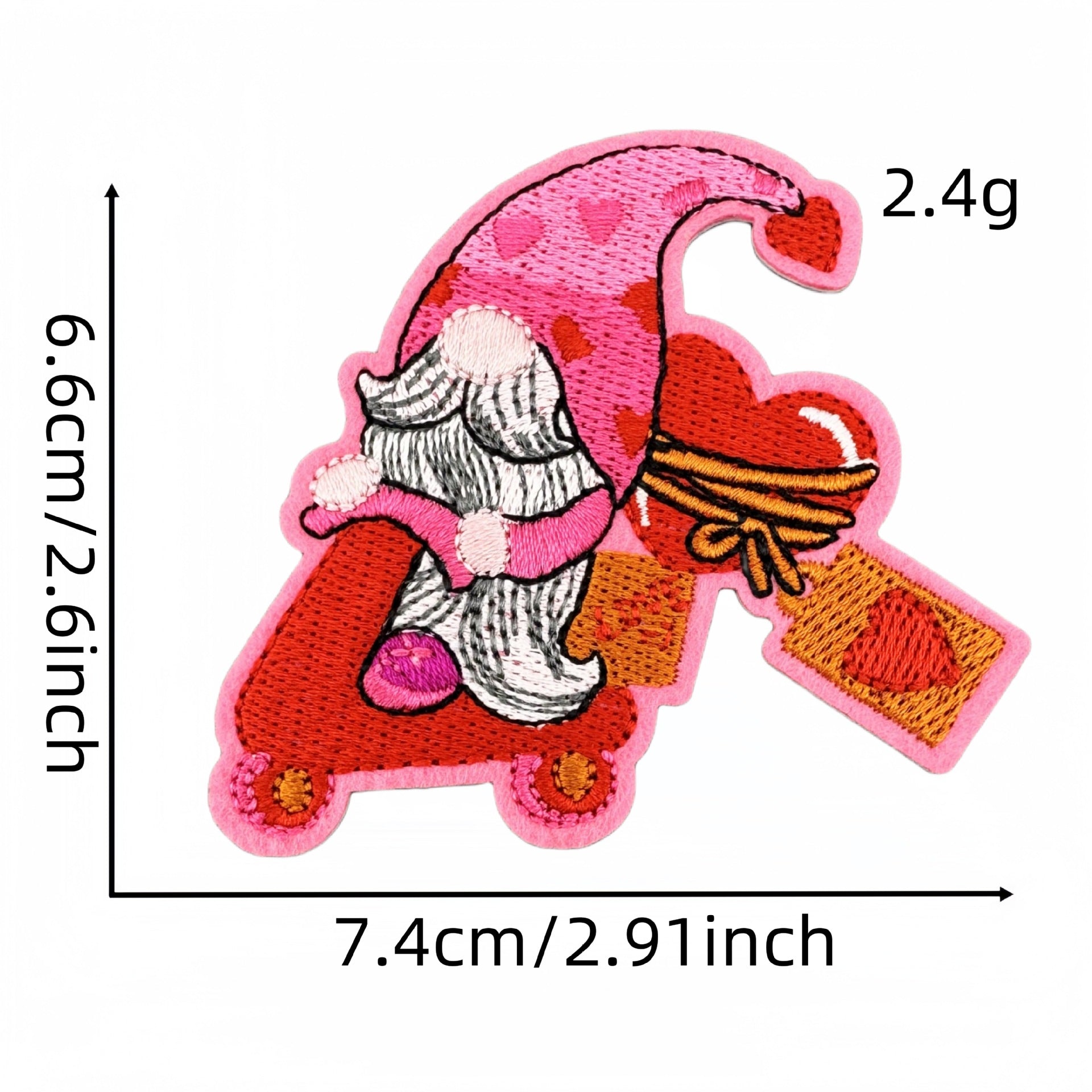 Wholesale Valentine' s Day Pink Love Cartoon Embroidery DIY Patches