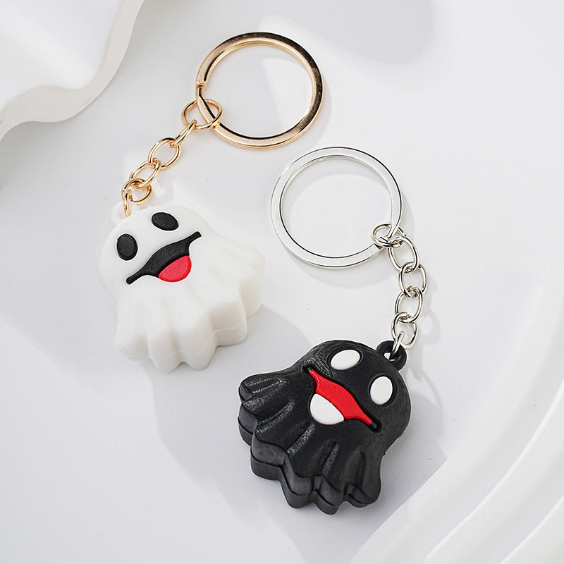 Cadena de llave de caricatura de Halloween de metal al por mayor