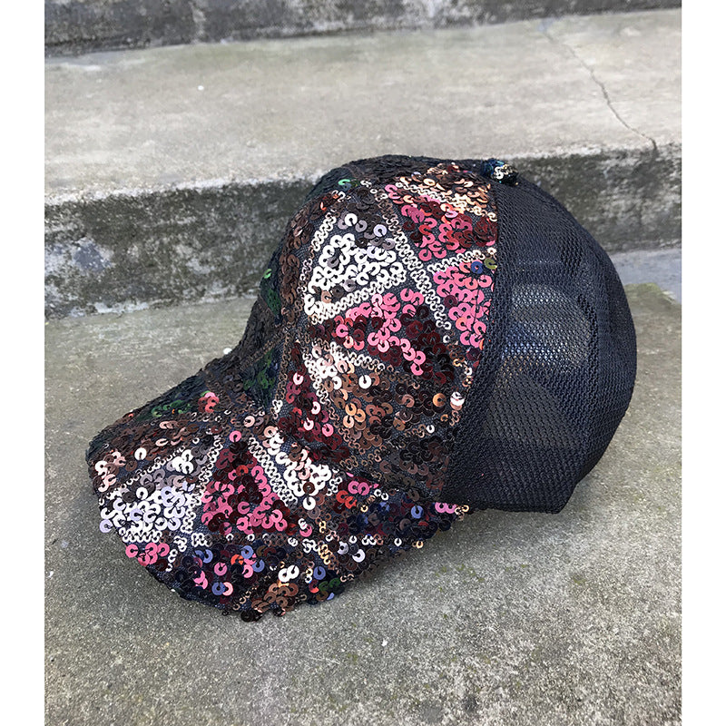 Wholesale Acrylic Sequin Baseball Cap