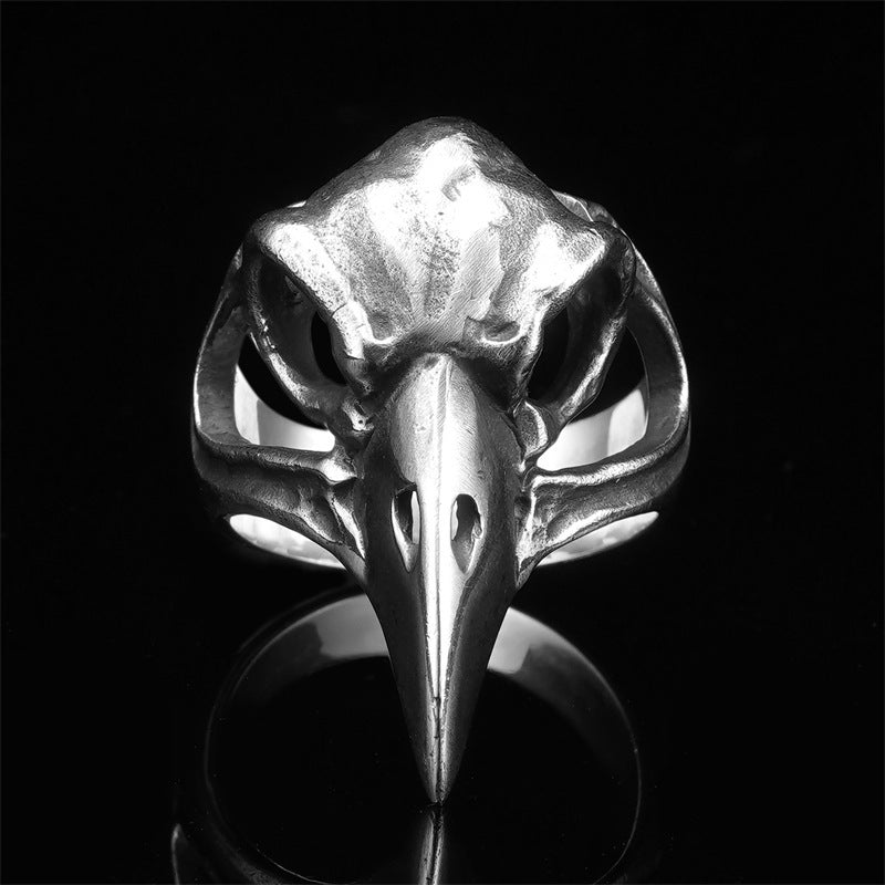 Wholesale S925 Thai Silver Skull Crow Skull Vintage Ring