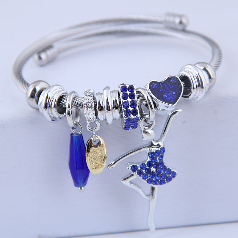 Wholesale Beaded Crystal Alloy Bracelet