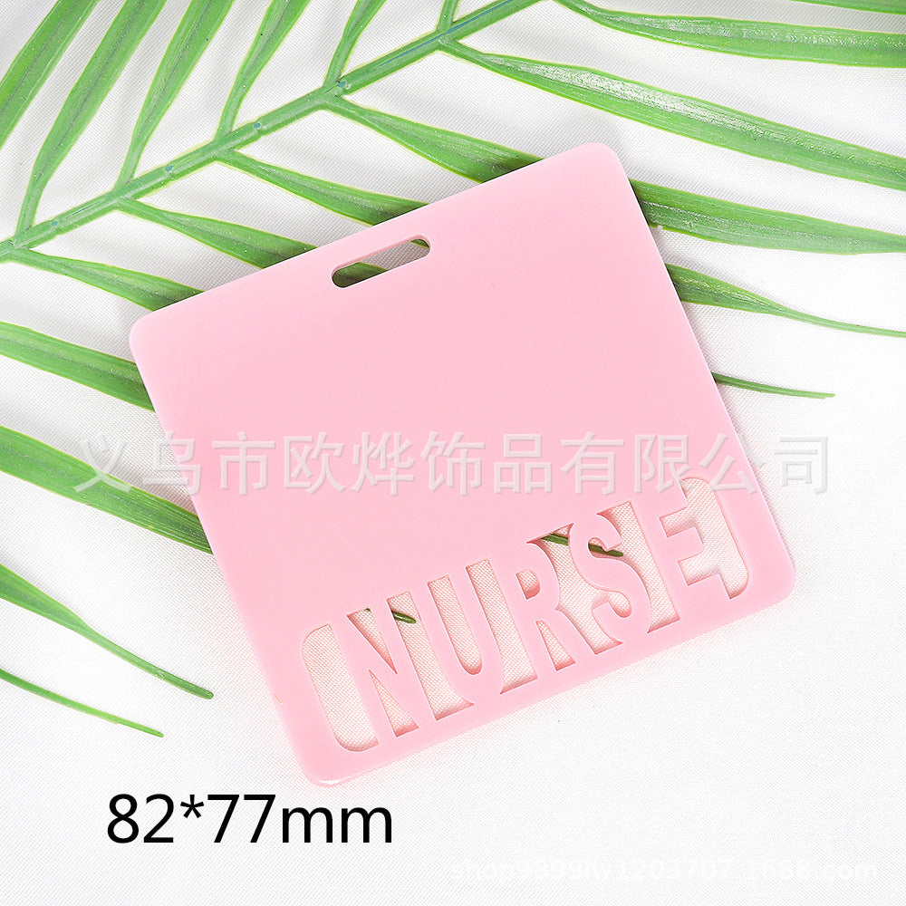 Wholesale 10pcs New Blank Glitter Acrylic Hollow Letter DIY Pendant Bookmark