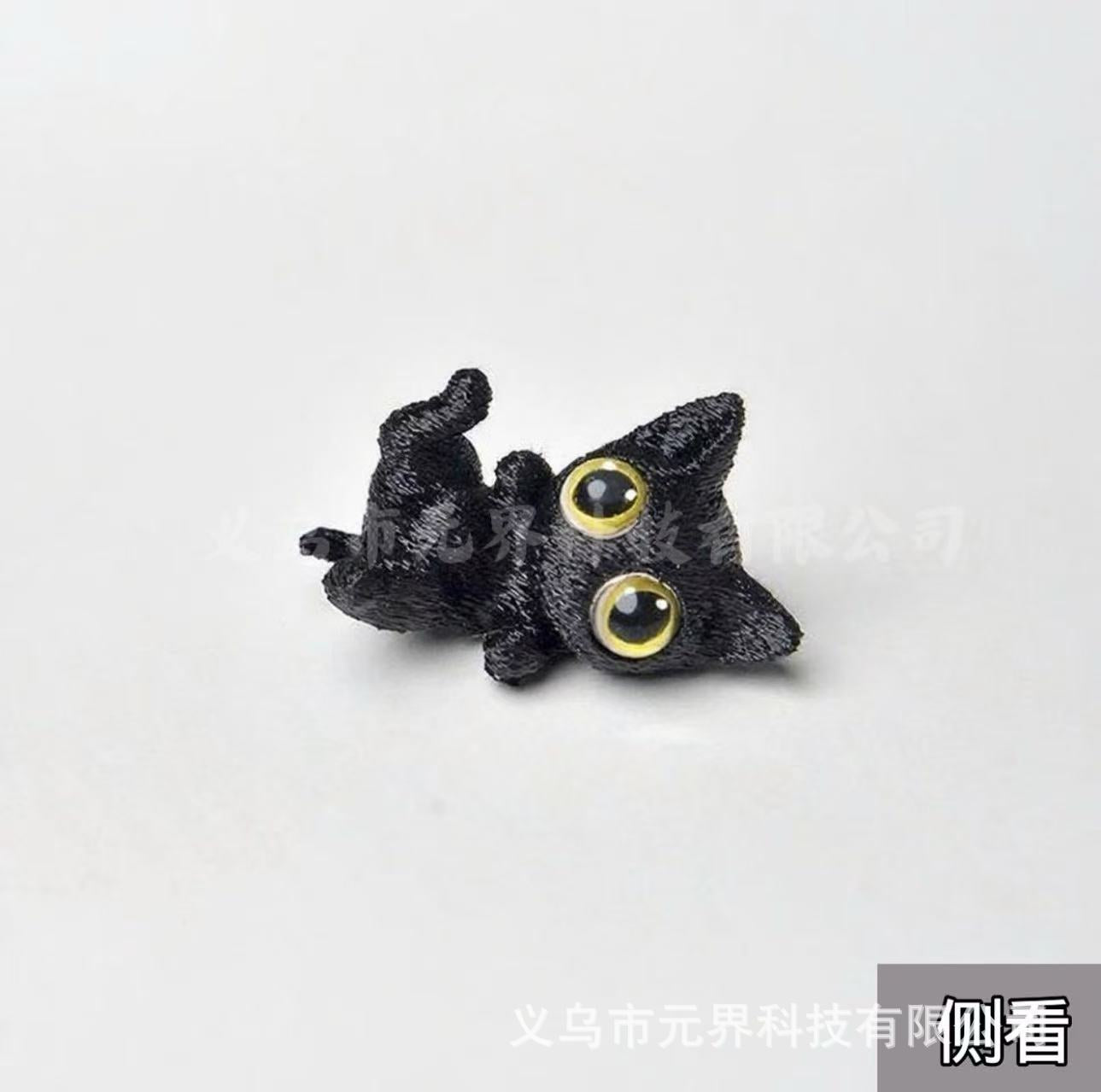Wholesale Big-eyed cute cat 3D printed toy ornaments