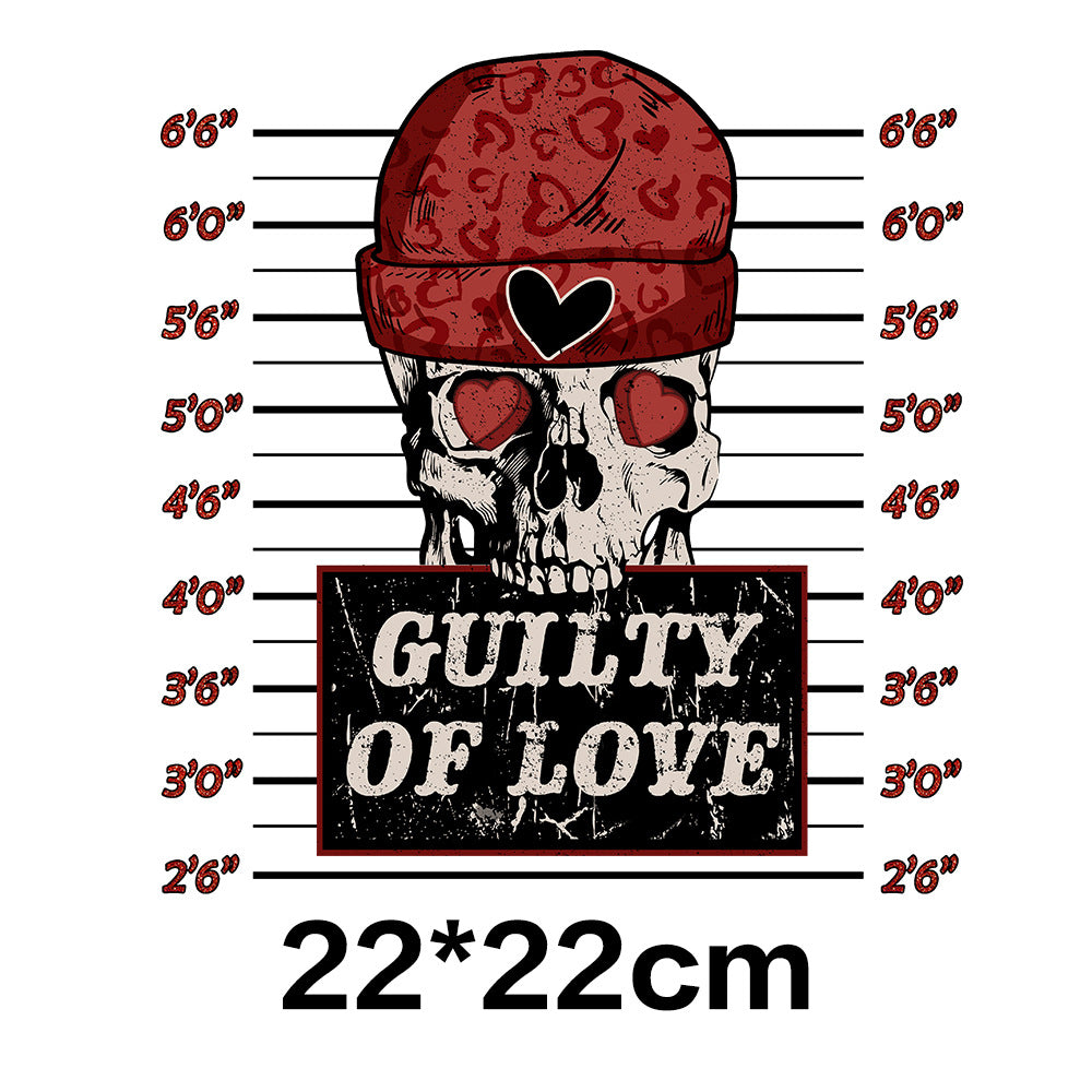Wholesale Skeleton Valentine' s Day UV DTF Ready To Press Transfers Wraps