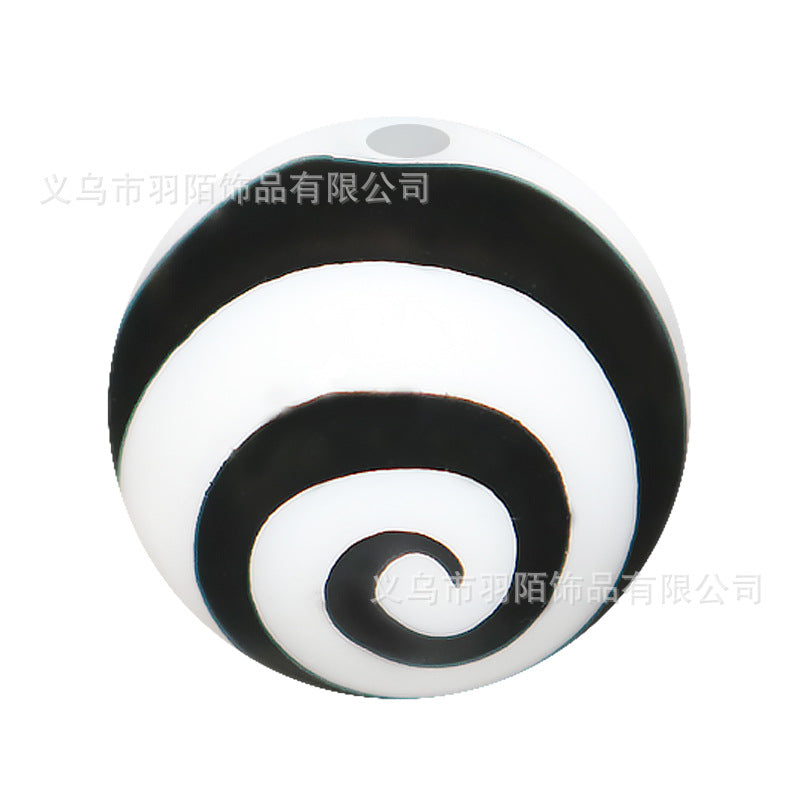 Wholesale 50PCS 15mm Leopard Print Silicone Balls