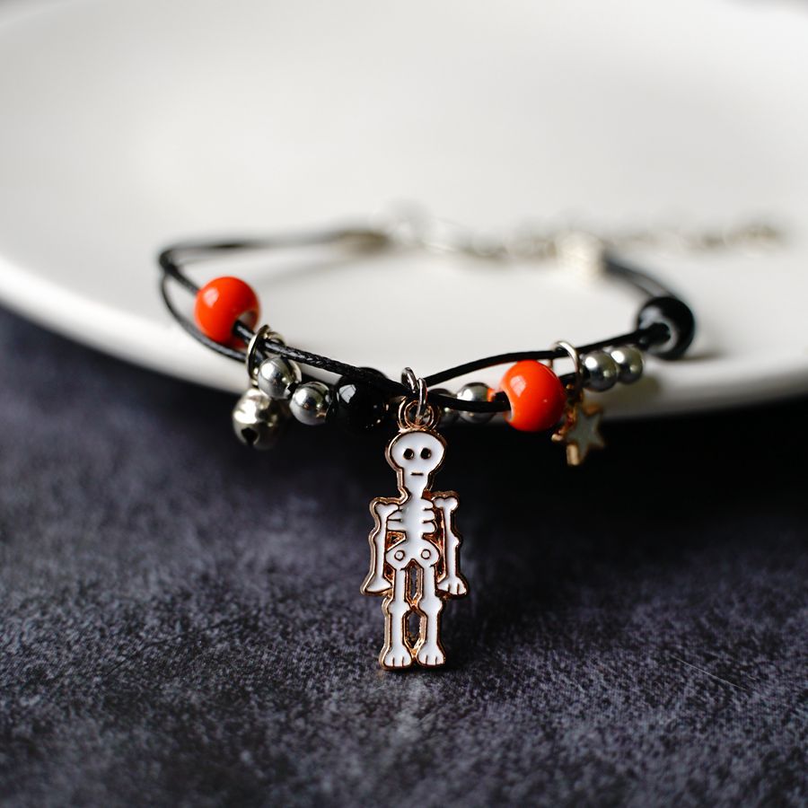 Wholesale Halloween Pumpkin Ghost Festival Orange Bracelet