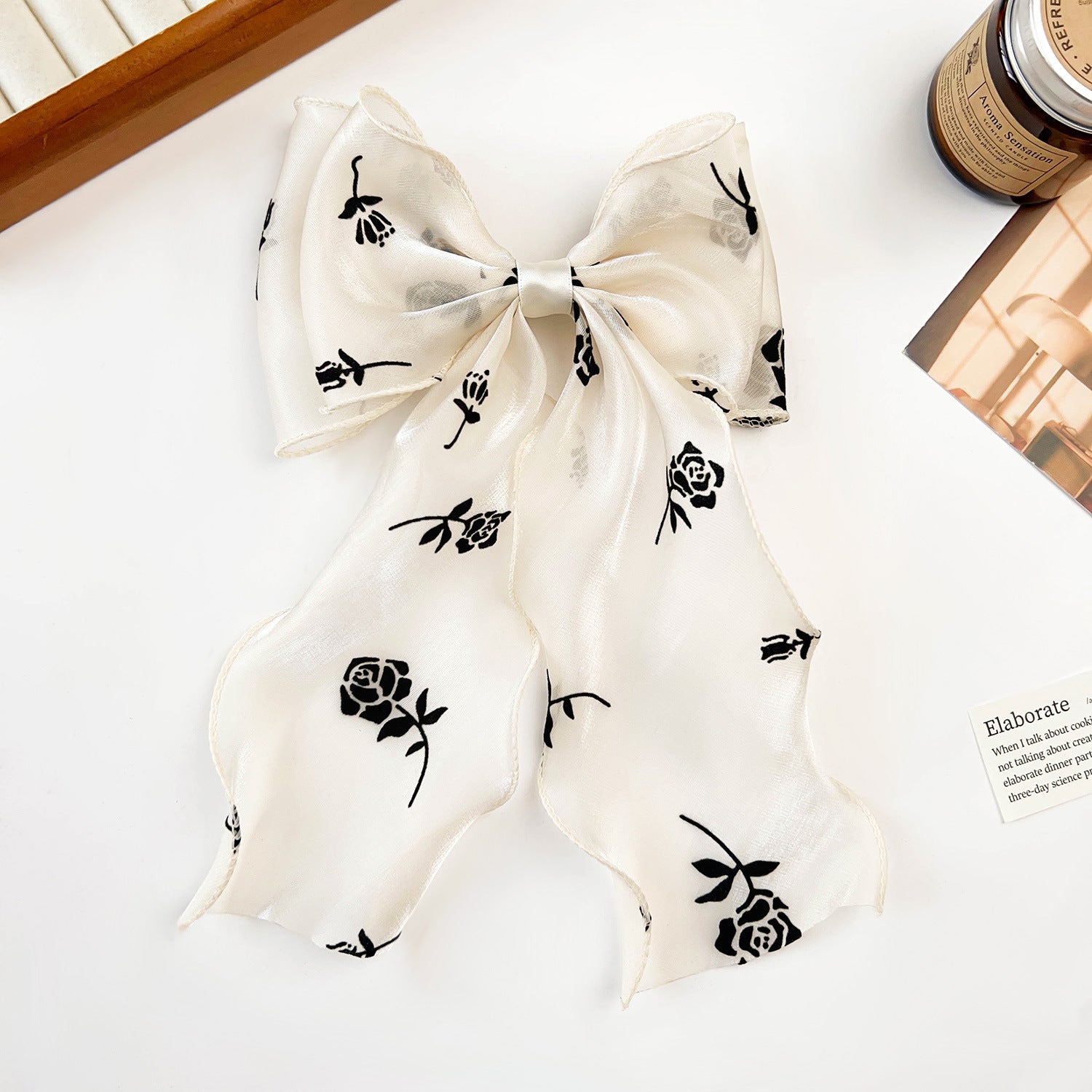 Wholesale 5pcs Mesh Oversized Bow Ribbon Hairpin Women Spring Clip Love Valentine's Day Hair Accessories Hairpin