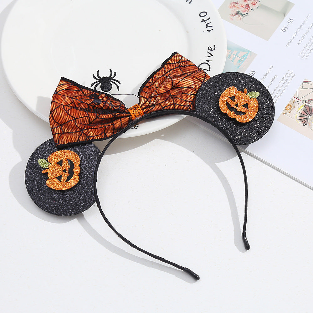 Wholesale Children's creative trend rain silk ball spring headband happy birthday English headband party decoration hair accessories