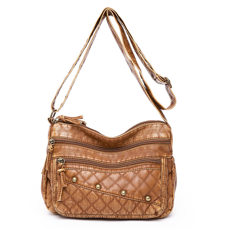 Bordado de bordado rómico de cuero suave de PU al por mayor