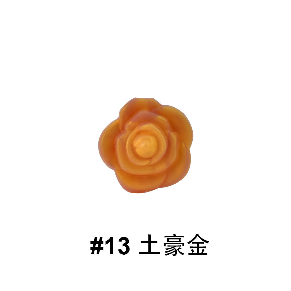 Cuentas de rosas de silicona de 50 piezas al por mayor