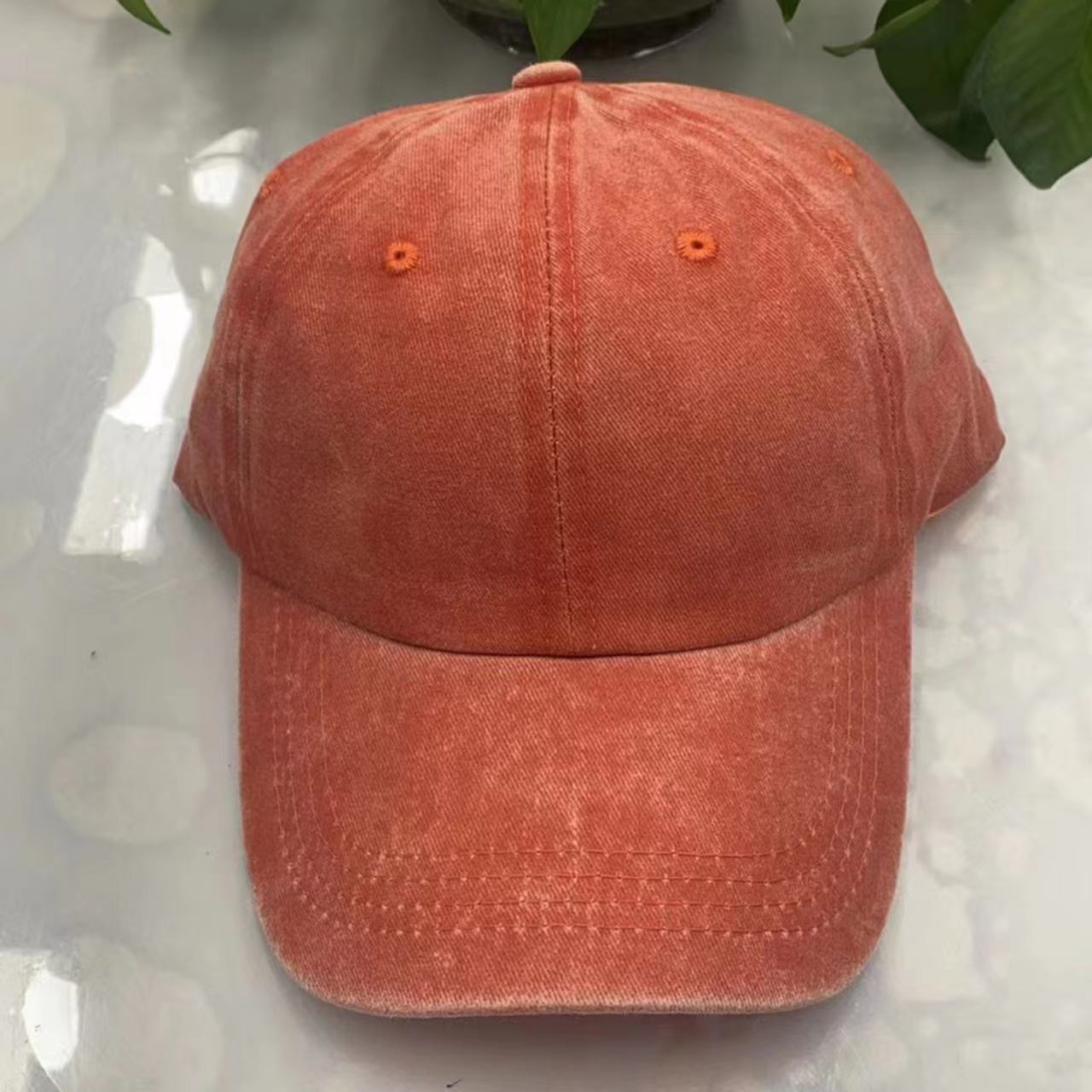 Wholesale spring and autumn hat summer outdoor solid color cap washed baseball cap old cowboy sun hat