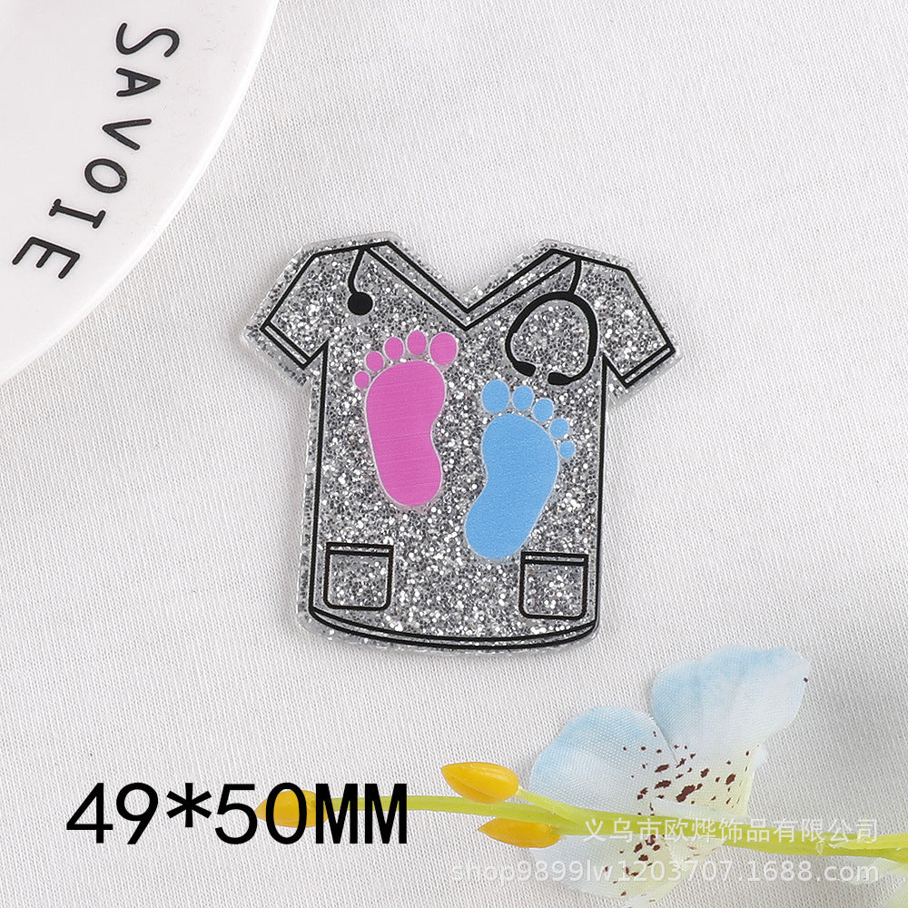 Wholesale 10PCS FlatBack Cartoon Pills Clothes Bottle Pins Cute Things DIY Acrylic Patch